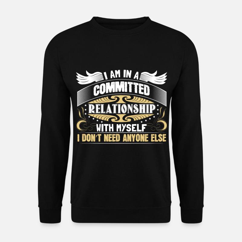 Single Solo Party Geschenkidee - Unisex Pullover - Schwarz