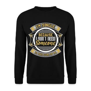 Cadeau du Parti de l’indépendance unique - Sweat-shirt Unisexe - noir - Devant - Alina (178cm) & Michal (187cm)