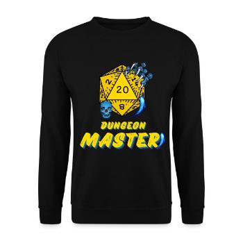 D20 Aventures JDR Maître du Jeu - Sweat-shirt Unisexe - noir - Devant - Alina (178cm) & Michal (187cm)