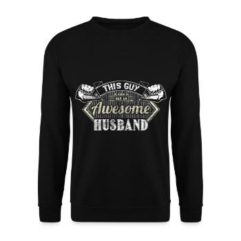 Homo Ehe Hochzeitstag Partnerschaft Geschenkidee - Unisex Pullover - Schwarz - Vorne - Alina (178cm) & Michal (187cm)
