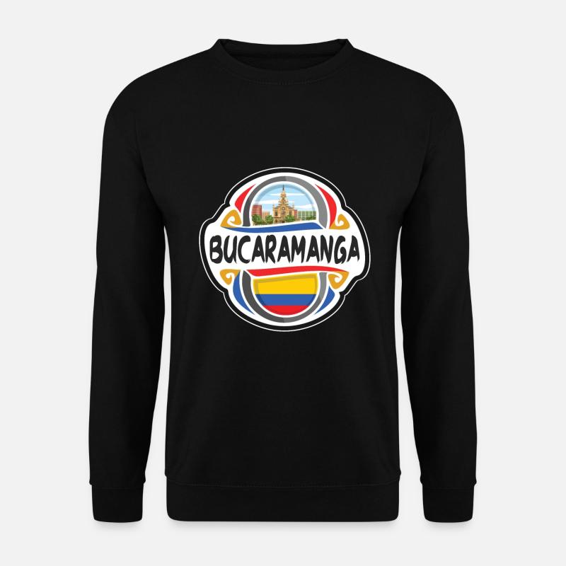 Bucaramanga Kolumbien Flagge Reise Souvenir Abzeichen St - Unisex Pullover - Schwarz