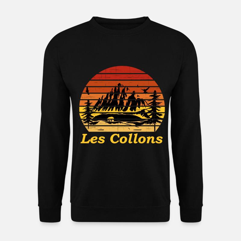 les collons - Unisex Pullover - Schwarz