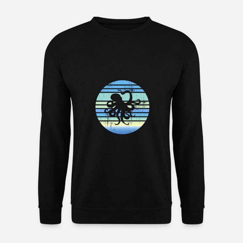 Octopus Marine Biologist - Unisex Sweatshirt - black