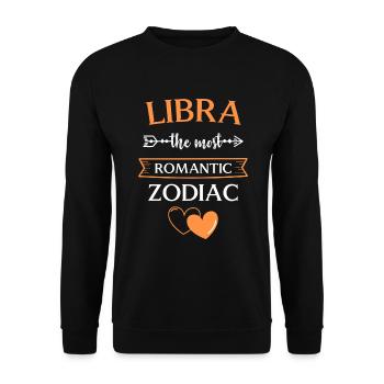 Sternzeichen Astrologie Aberglaube Sterne - Unisex Pullover - Schwarz - Vorne - Alina (178cm) & Michal (187cm)