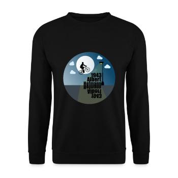Albert Hofmann 1943 - Unisex Pullover - Schwarz - Vorne - Alina (178cm) & Michal (187cm)