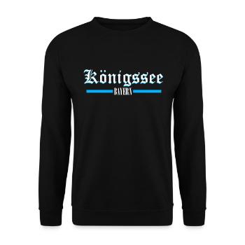 königsee bayern - Unisex Pullover - Schwarz - Vorne - Alina (178cm) & Michal (187cm)