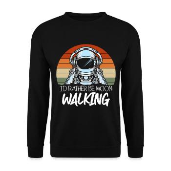 Fusée Voyager en apesanteur spatiale - Sweat-shirt Unisexe - noir - Devant - Alina (178cm) & Michal (187cm)