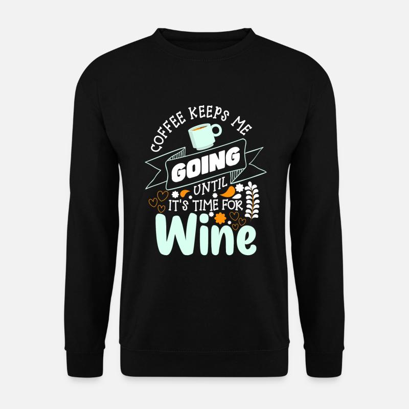 Kaffee Tasse Frühaufsteher Trinken - Unisex Pullover - Schwarz