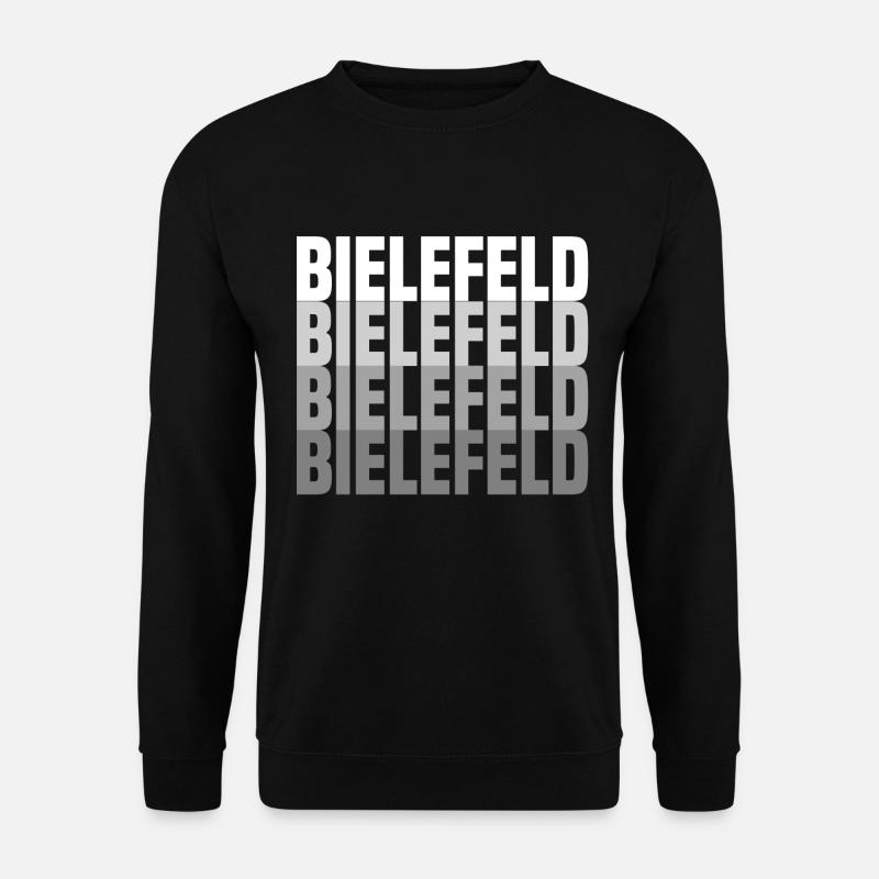 Bielefeld schwarz weis - Unisex Pullover - Schwarz