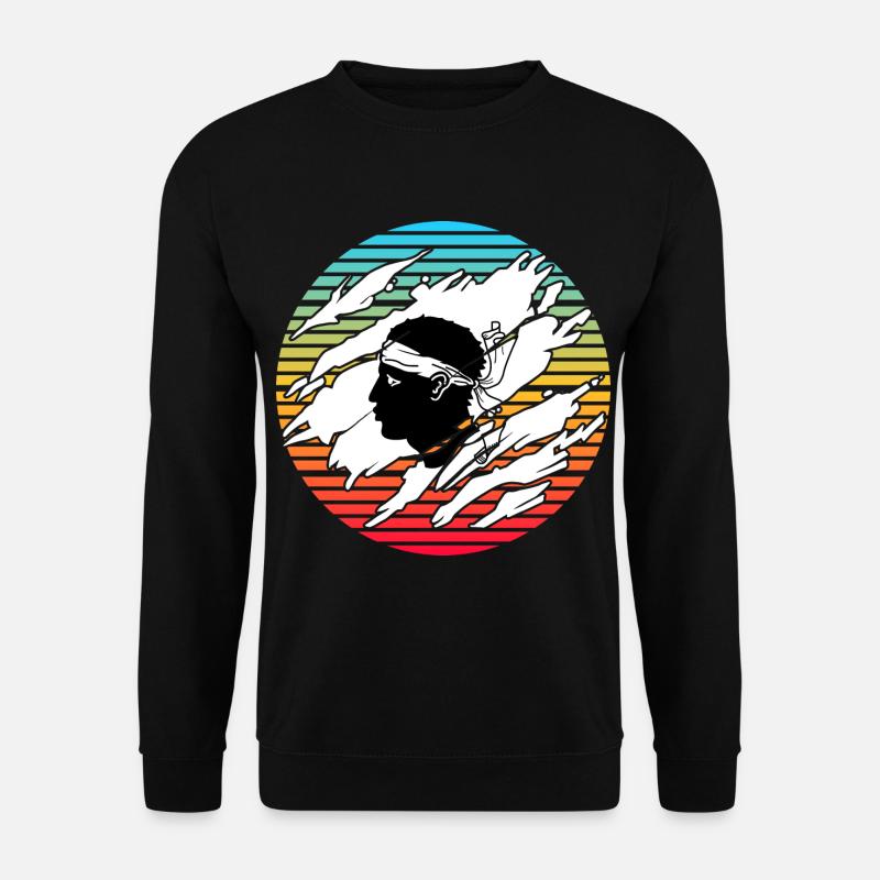 Korsika Camping - Unisex Pullover - Schwarz