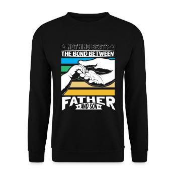 Father & Son Child - Unisex Sweatshirt - black - Front - Alina (178cm) & Michal (187cm)