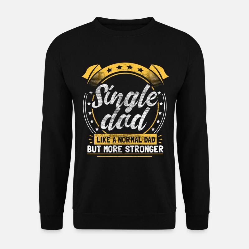 Alleinerziehender Vater Papi Kinder - Unisex Pullover - Schwarz