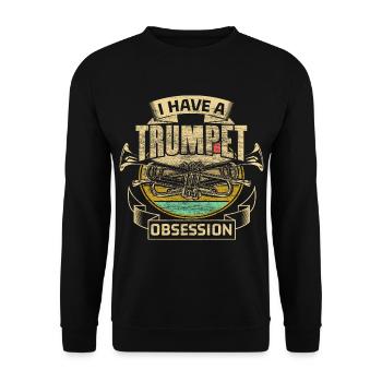 Idée cadeau Trumpet Brass Band - Sweat-shirt Unisexe - noir - Devant - Alina (178cm) & Michal (187cm)