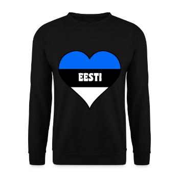 estonia 03 - Unisex Sweatshirt - black - Front - Alina (178cm) & Michal (187cm)