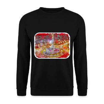 Mexique Aquarelle Esquisse Dessinée à la main Illustration - Sweat-shirt Unisexe - noir - Devant - Alina (178cm) & Michal (187cm)