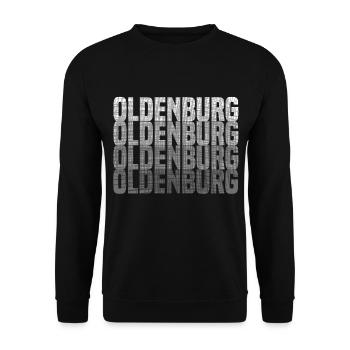 Oldenburg grunge effekt - Unisex Pullover - Schwarz - Vorne - Alina (178cm) & Michal (187cm)