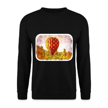 Dinde Aquarelle Esquisse Dessinée à la main Illustration - Sweat-shirt Unisexe - noir - Devant - Alina (178cm) & Michal (187cm)