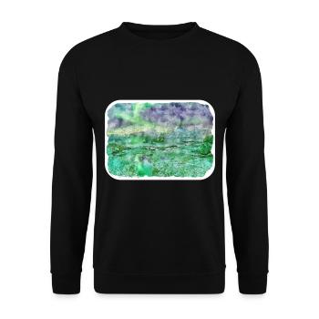 Norvège Aquarelle Esquisse Dessinée à la main Illustration - Sweat-shirt Unisexe - noir - Devant - Alina (178cm) & Michal (187cm)