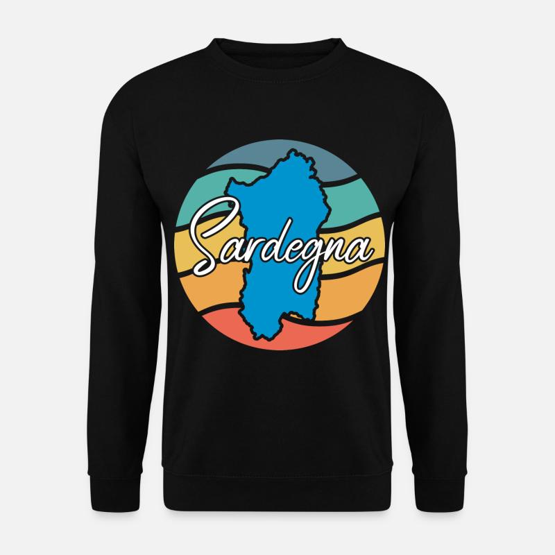 Sardinien Retro - Unisex Pullover - Schwarz