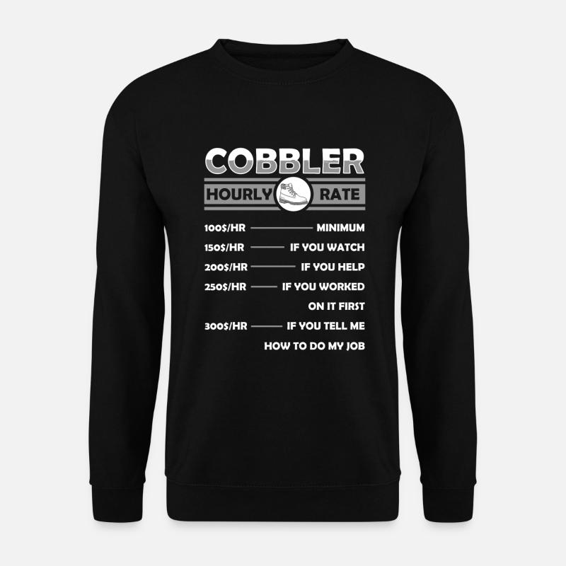 Shoemaker craftsman sole - Unisex Sweatshirt - black