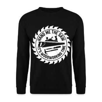 Craftsman - Unisex Sweatshirt - black - Front - Alina (178cm) & Michal (187cm)