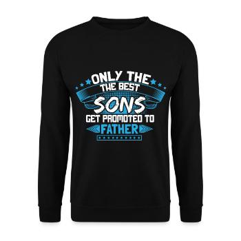 Son Birthday Gift Idea - Unisex Sweatshirt - black - Front - Alina (178cm) & Michal (187cm)