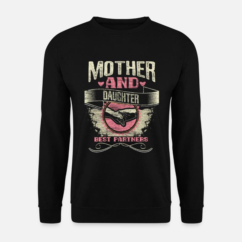 Mutter Tochter Beste Freunde Eltern - Unisex Pullover - Schwarz