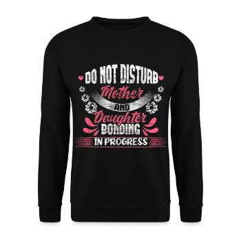 Mère et fille Journée des enfants Amour maternel - Sweat-shirt Unisexe - noir - Devant - Alina (178cm) & Michal (187cm)
