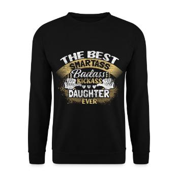 Fille fille - Sweat-shirt Unisexe - noir - Devant - Alina (178cm) & Michal (187cm)