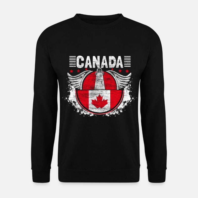 Feuille d’érable du Canada - Sweat-shirt Unisexe - noir
