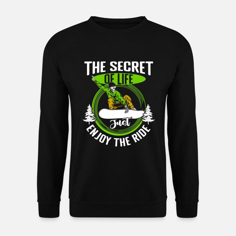 Snowboarder Schnee Pistensau - Unisex Sweatshirt - black
