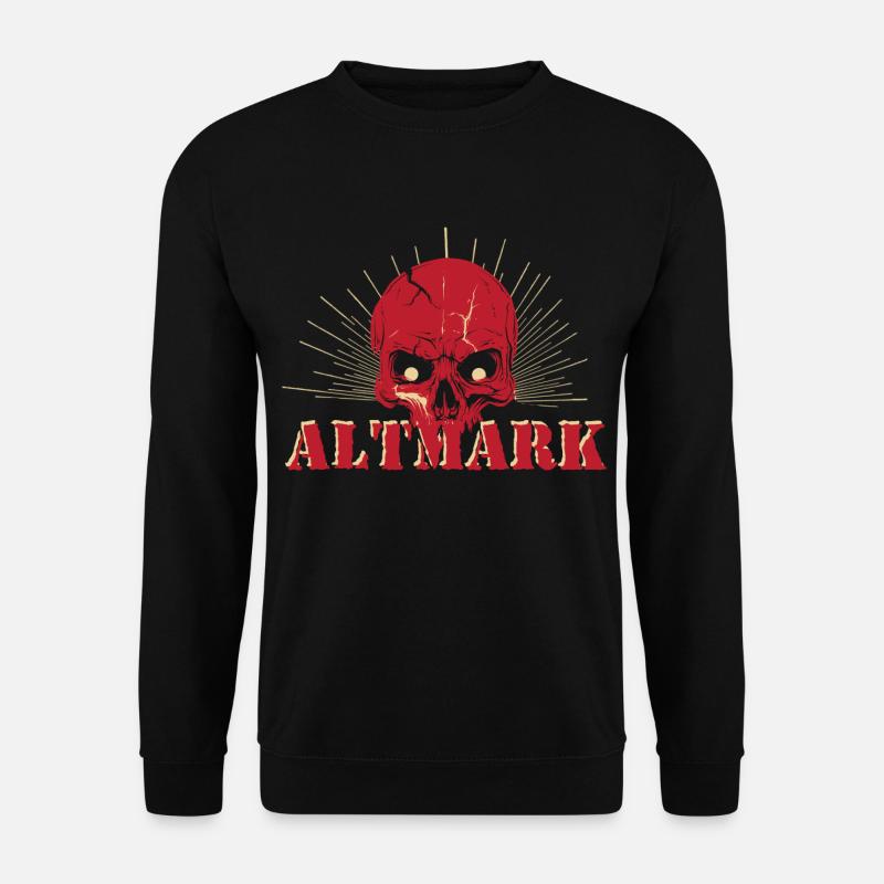 altmark mit Totenkopf - Unisex Pullover - Schwarz
