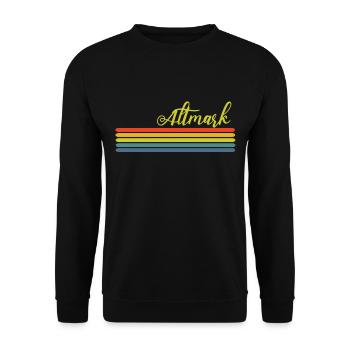 altmark Regenbogen - Unisex Pullover - Schwarz - Vorne - Alina (178cm) & Michal (187cm)