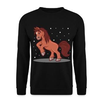 La vie est meilleure avec la conception de - Sweat-shirt Unisexe - noir - Devant - Alina (178cm) & Michal (187cm)