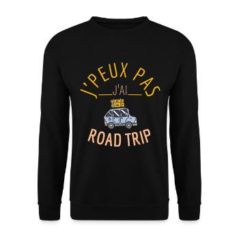 J Peux pas j ai Road - Sweat-shirt Unisexe - noir - Devant - Alina (178cm) & Michal (187cm)