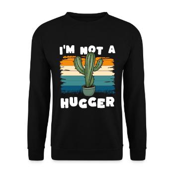 Cactus Prickly Nature Étreinte - Sweat-shirt Unisexe - noir - Devant - Alina (178cm) & Michal (187cm)