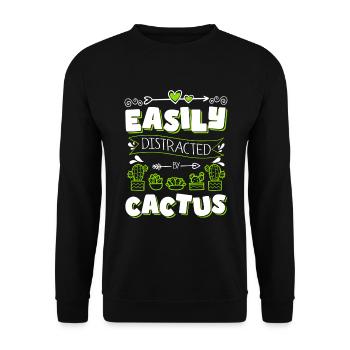 Cactus Spiny Mexique Jardinier - Sweat-shirt Unisexe - noir - Devant - Alina (178cm) & Michal (187cm)