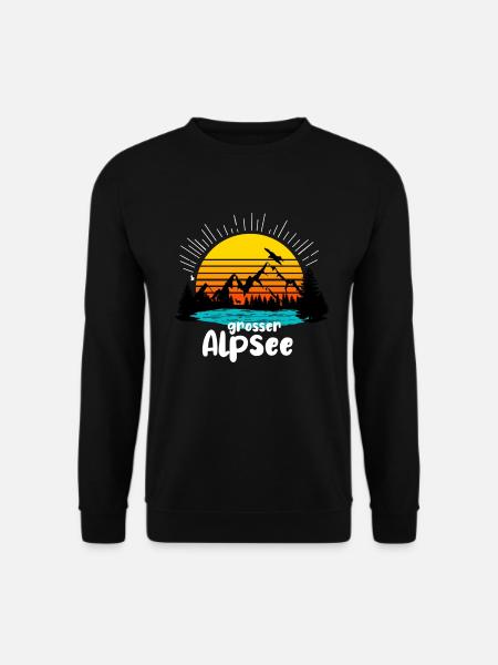 großer Alpsee - Unisex Pullover - Schwarz