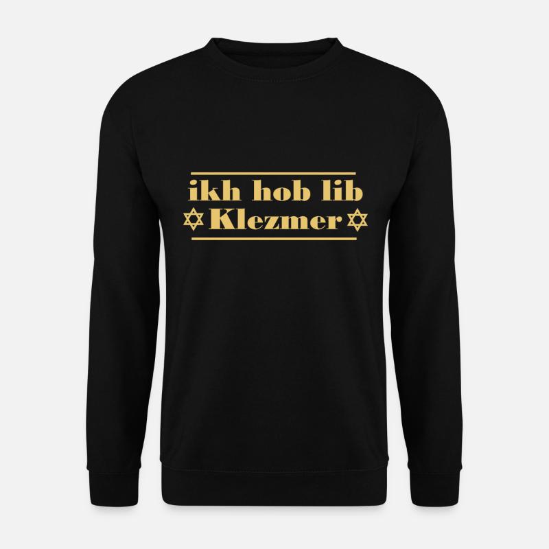 ikh hob lib klezmer - Unisex Pullover - Schwarz