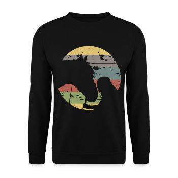 La vie est meilleure avec la conception de - Sweat-shirt Unisexe - noir - Devant - Alina (178cm) & Michal (187cm)