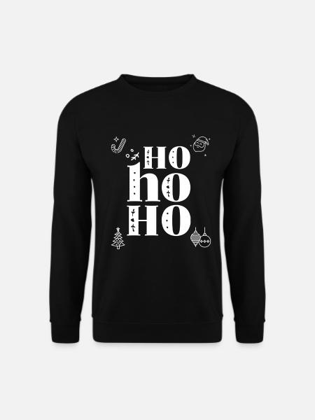Ho ho ho - Christmas - Unisex Pullover - Schwarz