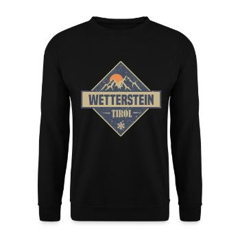 wetterstein - Unisex Pullover - Schwarz - Vorne - Alina (178cm) & Michal (187cm)