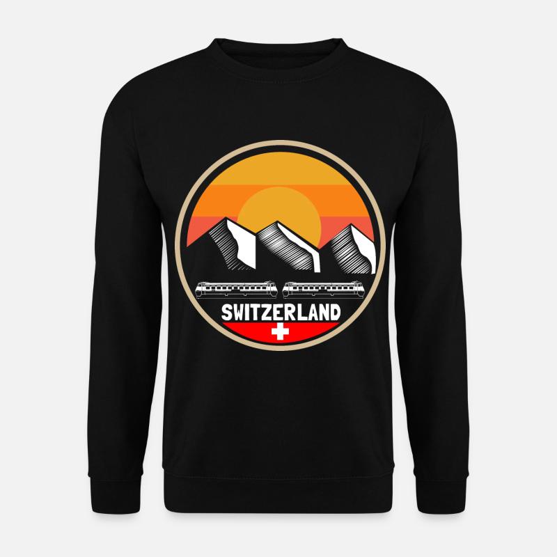 Schweiz Schweizerisch Stolz Geschenkidee - Unisex Pullover - Schwarz