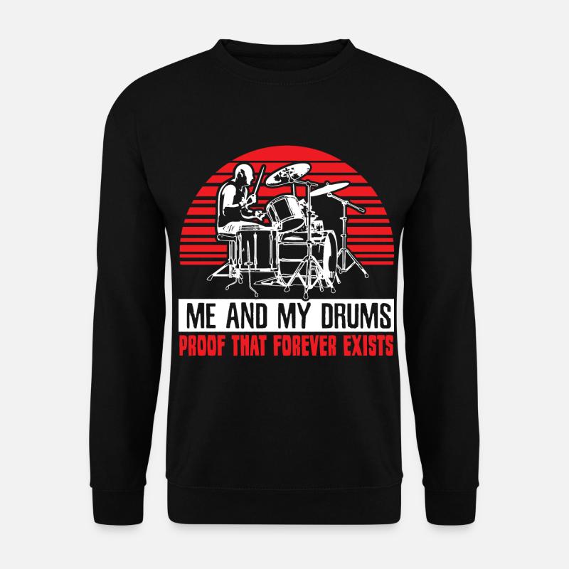 Drums Rock - Unisex Sweatshirt - black