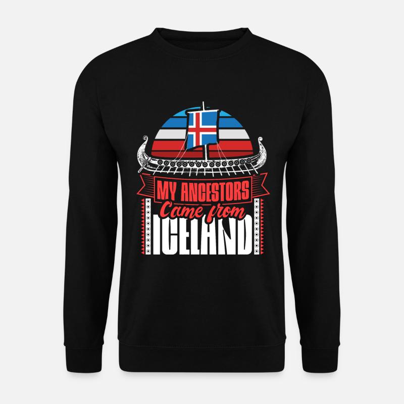 Island Staat - Unisex Pullover - Schwarz