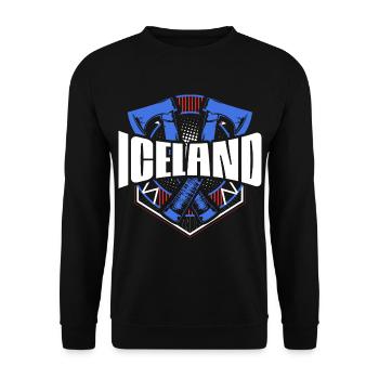 Islande Reykjavik Pride - Sweat-shirt Unisexe - noir - Devant - Alina (178cm) & Michal (187cm)