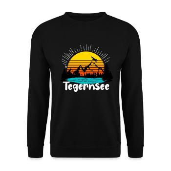Tegernsee - Unisex Pullover - Schwarz - Vorne - Alina (178cm) & Michal (187cm)