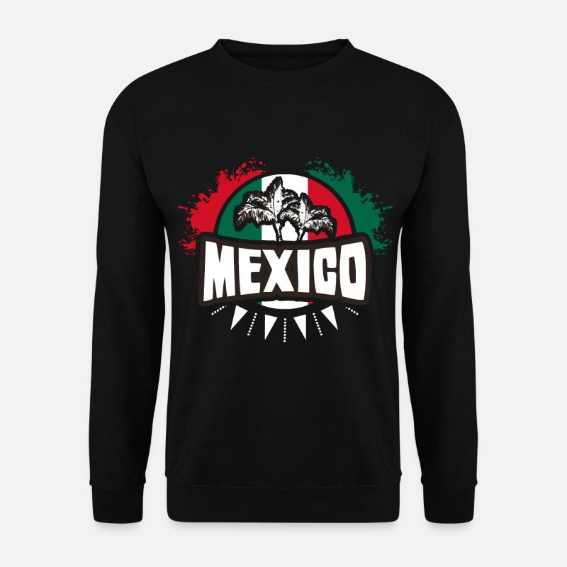 Mexiko Mexikaner Wappen Geschenkidee - Unisex Pullover - Schwarz