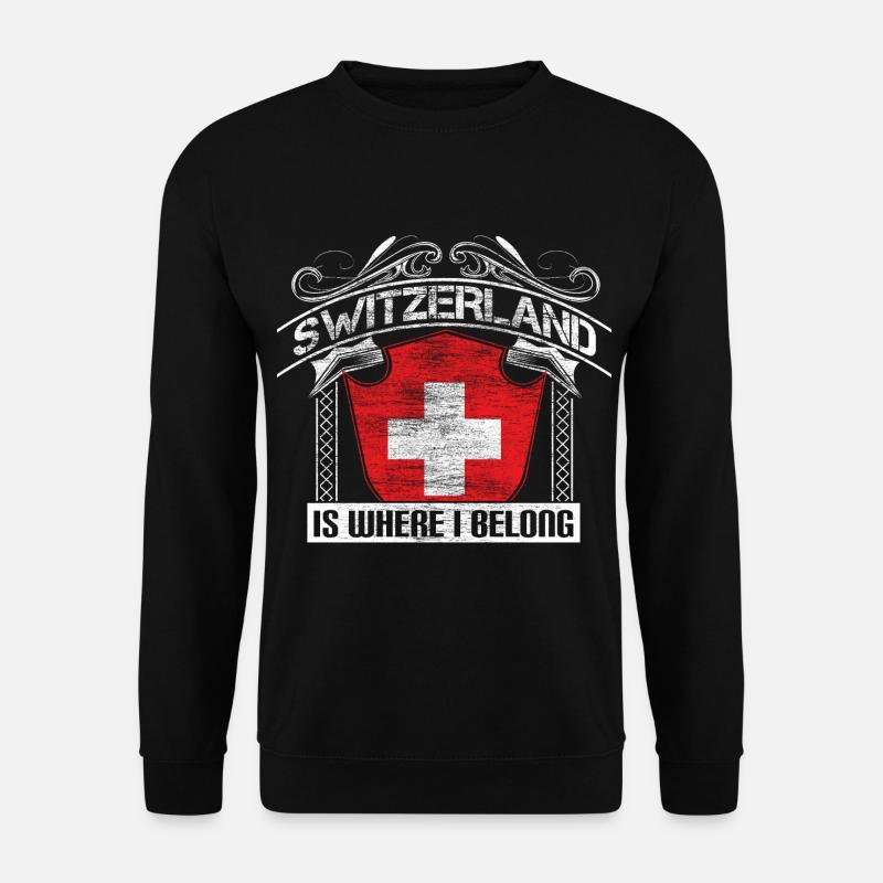Switzerland Neutrality Gift Idea - Unisex Sweatshirt - black