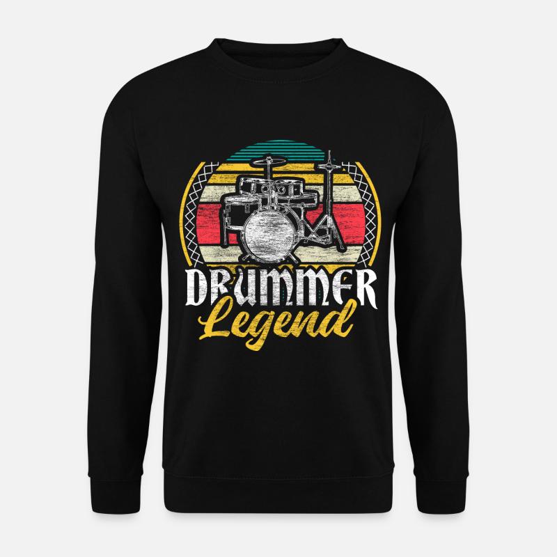 Schlagzeug Drumsticks Geschenk - Unisex Pullover - Schwarz